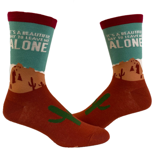 Men's Funny Sarcastic Socks Humorous Introvert Retro Vintage Footwear