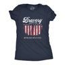 Womens Bravery Never Goes Out Of Style Tshirt Cool Heroes 4th of July America USA Graphic Tee