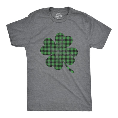 Buffalo Plaid Shamrock Men's Tshirt