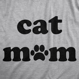 Womens Cat Mom T Shirt Funny Cute Kitten Lovers Kitty Mama Mothers Day Gift Tee For Ladies