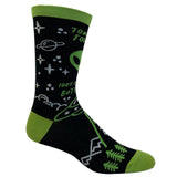 Men's 100% Chance Of Butt Stuff Socks Funny Alien Invasion Novelty Innuendo Footwear