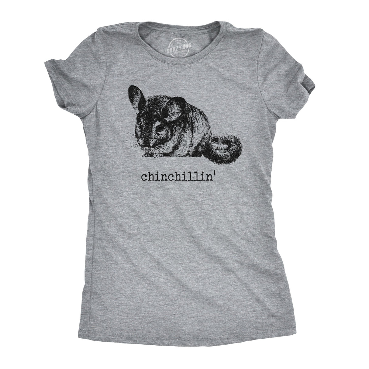 Womens Chinchillin T shirt Funny Chinchilla Animal Lover Graphic Vintage Cool