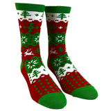 Men's Ugly Christmas Sweater Socks Funny Festive Holiday Xmas Party Novelty Footwear