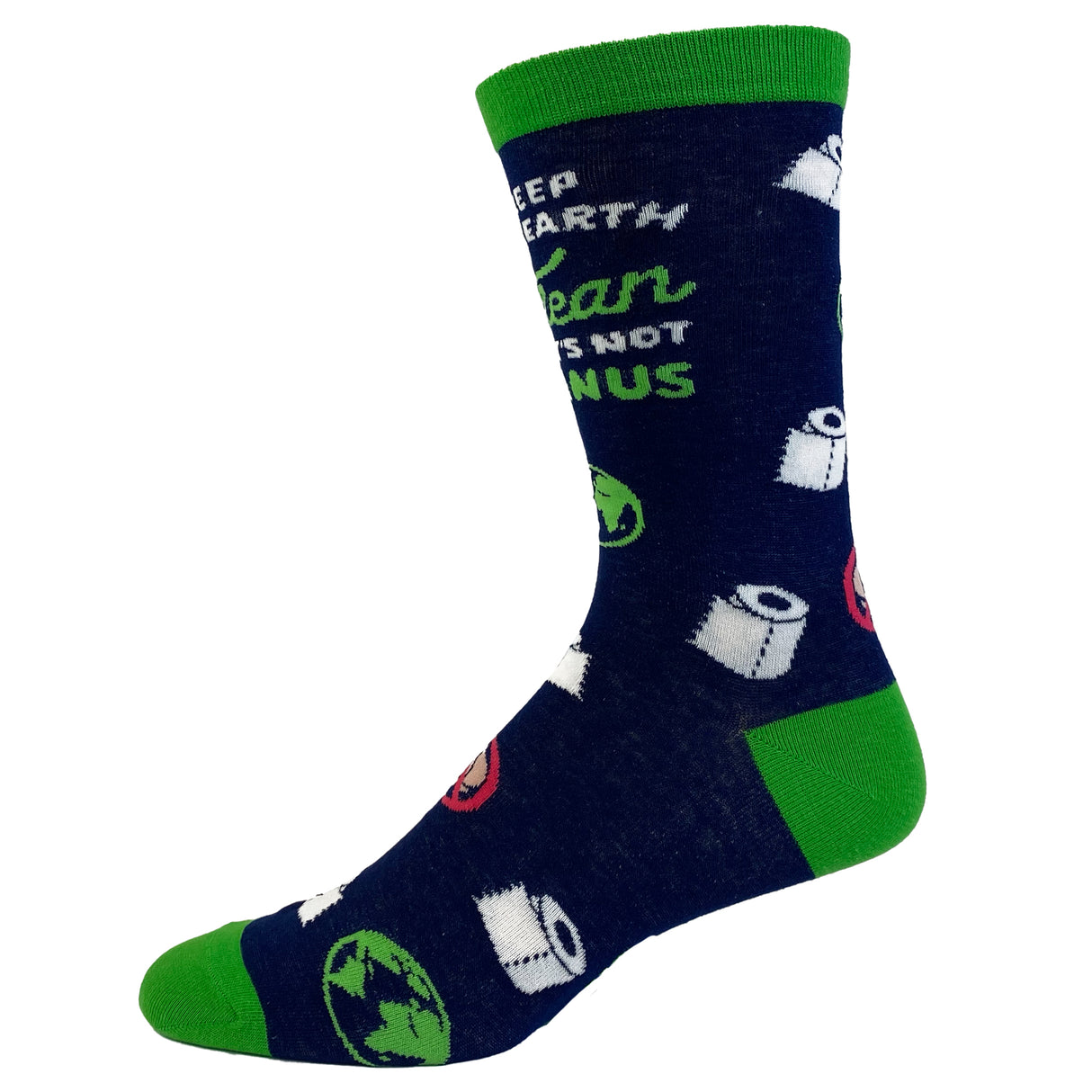 Men's Keep The Earth Clean It's Not Uranus Socks Funny Toilet Space Humor Graphic Footwear