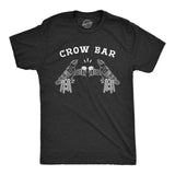 Mens Crow Bar Tshirt Funny Bird Party Drinking Tee Toolbox Graphic Novelty Tee