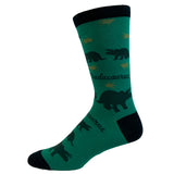 Men's Dadasaurus Socks Funny Fathers Day Dad Dinosaur T-Rex Graphic Novelty Footwear