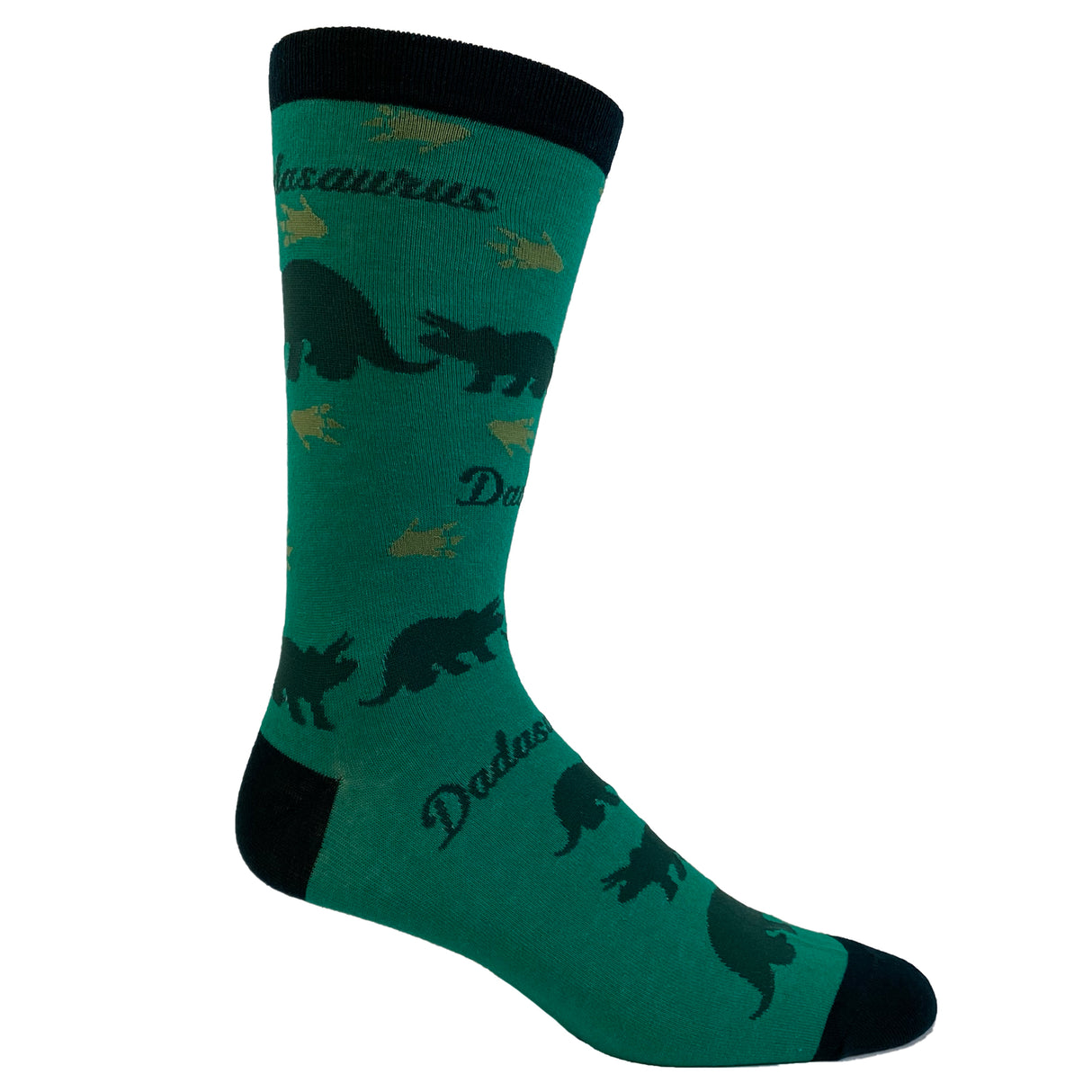 Men's Dadasaurus Socks Funny Fathers Day Dad Dinosaur T-Rex Graphic Novelty Footwear