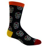 Men's Sugar Skull Socks Funny Day Of The Day Mexico Graphic Novelty Footwear