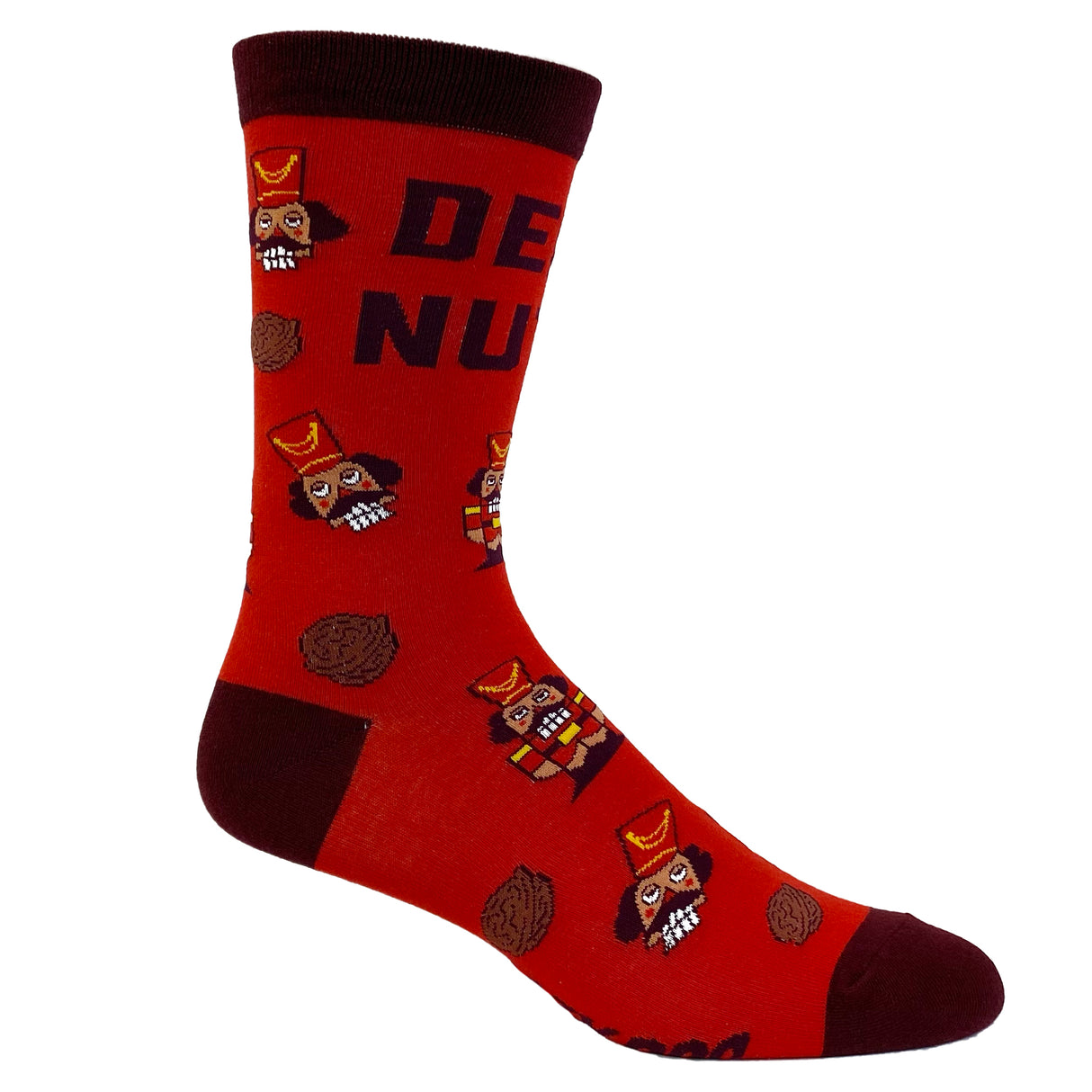 Men's Deez Nuts Socks Funny Christmas Nutcracker Sarcastic Graphic Footwear