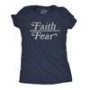 Womens Faith Over Fear Tshirt Cute Religion Faithful Empowerment Novelty Tee