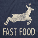 Mens Fast Food T Shirt Funny Deer Hunting Season Novelty Graphic Tee