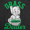 Womens Grass Dealer Tshirt Funny Easter Bunny Basket Holdiay Novelty Tee