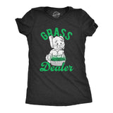 Womens Grass Dealer Tshirt Funny Easter Bunny Basket Holdiay Novelty Tee