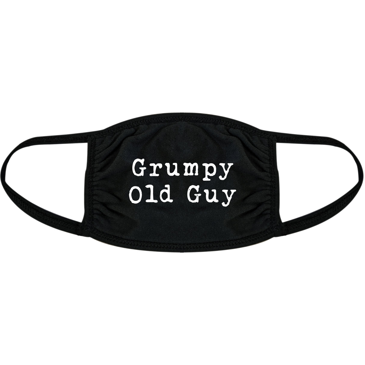 Grumpy Old Guy Face Mask Funny Fathers Day Senior Nose And Mouth Covering