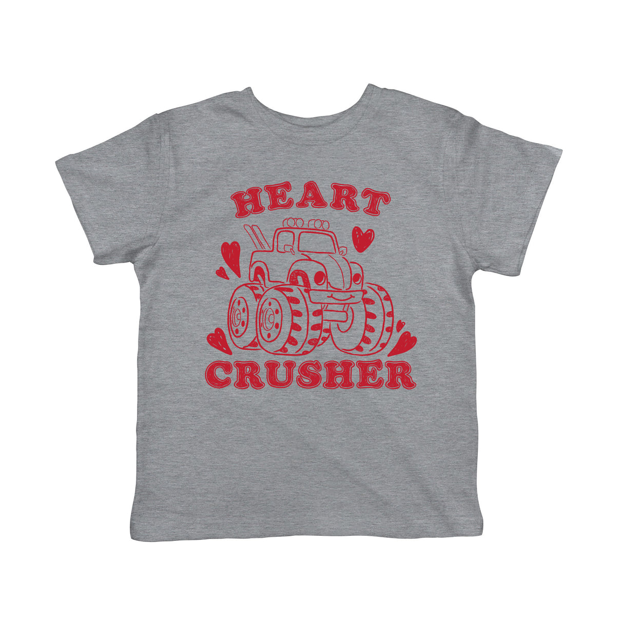 Toddler Heart Crusher Tshirt Funny Valentine's Day Pick Up Truck Tshirt