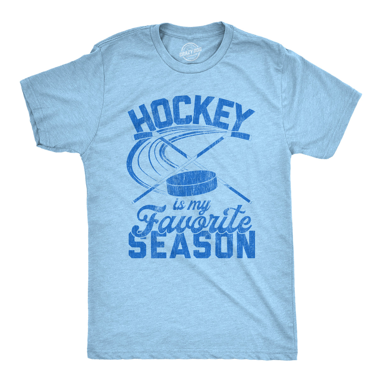 Mens Hockey Is My Favorite Season Tshirt Funny Winter Canada Sports Novelty Tee