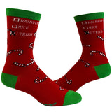 Men's Naughty Nice I Tried Socks Funny Christmas List Good Bad Graphic Footwear