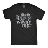 Mens It Wasn't Me Tshirt Funny Angel Devil Skeleton Halloween Graphic Tee