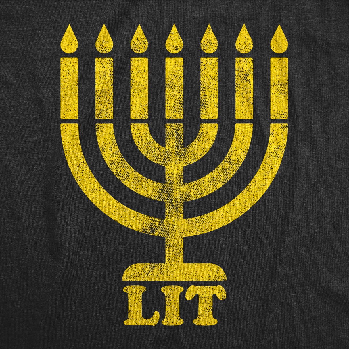 Lit Menorah Men's Tshirt