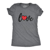 Womens Love Love Love Hearts Tshirt Cute Valentines Day Tee