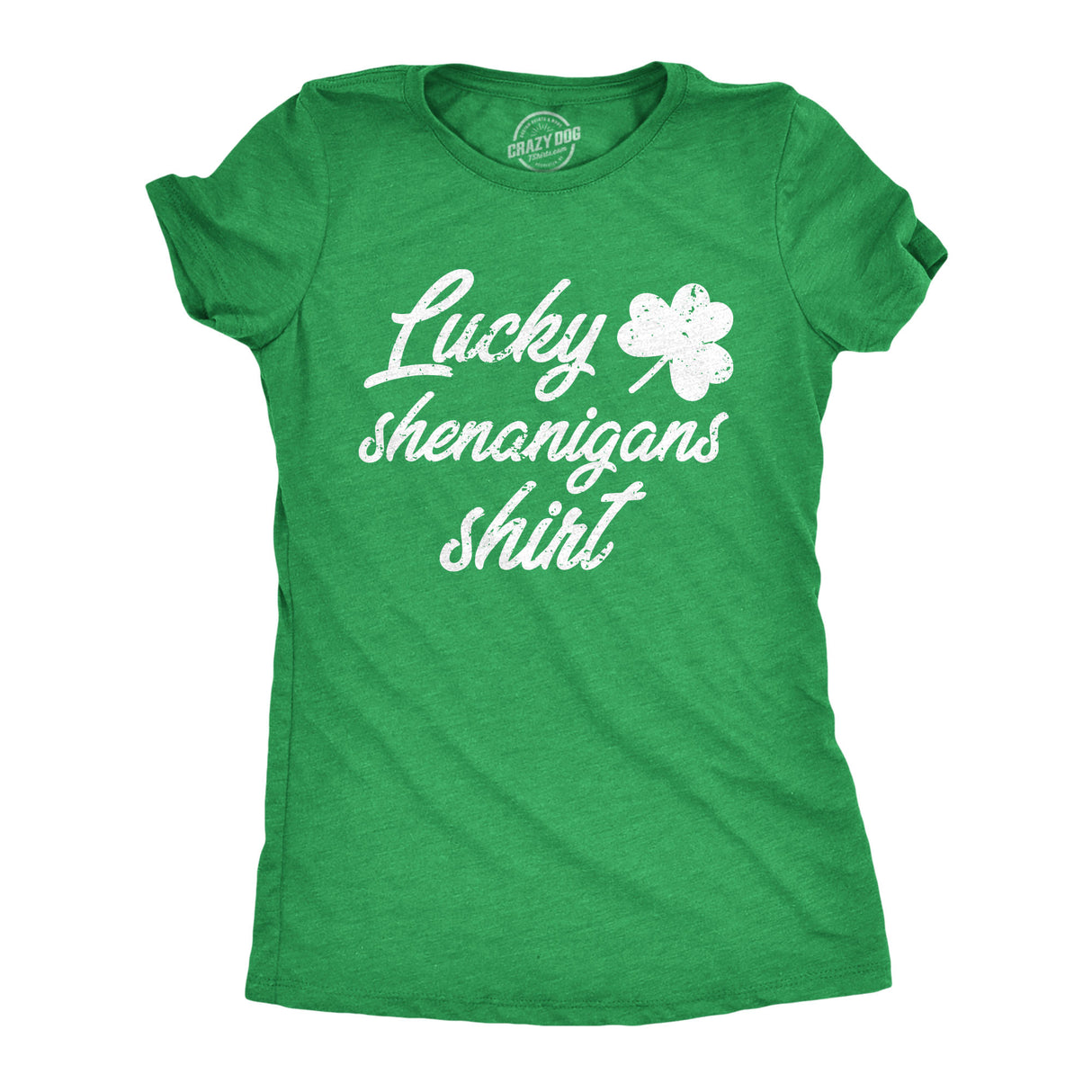 Womens Lucky Shenanigans Shirt Funny Saint Patricks Day Parade Tee