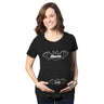 Maternity Mama Bat Baby Bat Pregancy Tee Funny Halloween Baby Announcement Graphic Tee