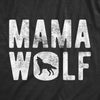 Womens Mama Wolf Tshirt Funny Camping Pack Mothers Day Graphic Novelty Tee