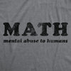 Math Mental Abuse To Humans Men's Tshirt