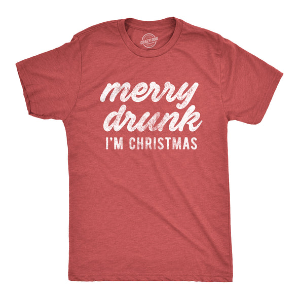 Merry Drunk I'm Christmas Men's Tshirt