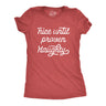 Womens Nice Until Proven Naughty Tshirt Christmas Party Graphic Novelty Tee