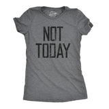 Womens Not Today T shirt Funny Graphic Hilarious Slogan Introvert Cool Humour