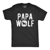 Mens Papa Wolf Tshirt Funny Camping Pack Fathers Day Graphic Novelty Tee