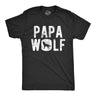 Mens Papa Wolf Tshirt Funny Camping Pack Fathers Day Graphic Novelty Tee