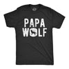 Mens Papa Wolf Tshirt Funny Camping Pack Fathers Day Graphic Novelty Tee