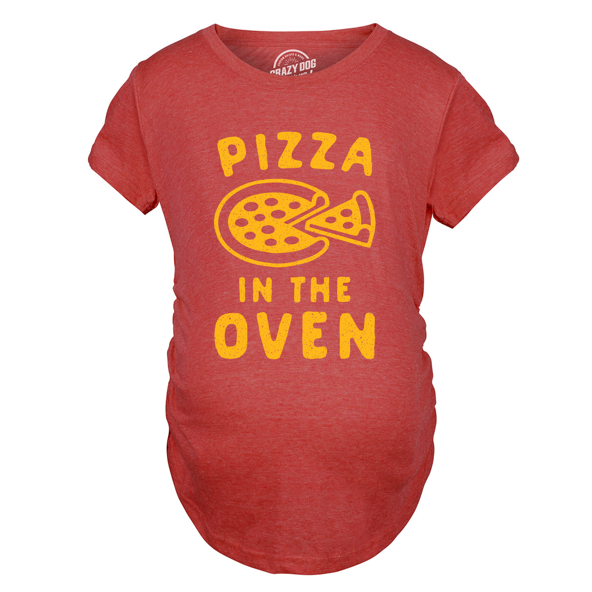 Maternity Pizza In The Oven Tshirt Funny Pregnancy Italian Food Announcement Tee