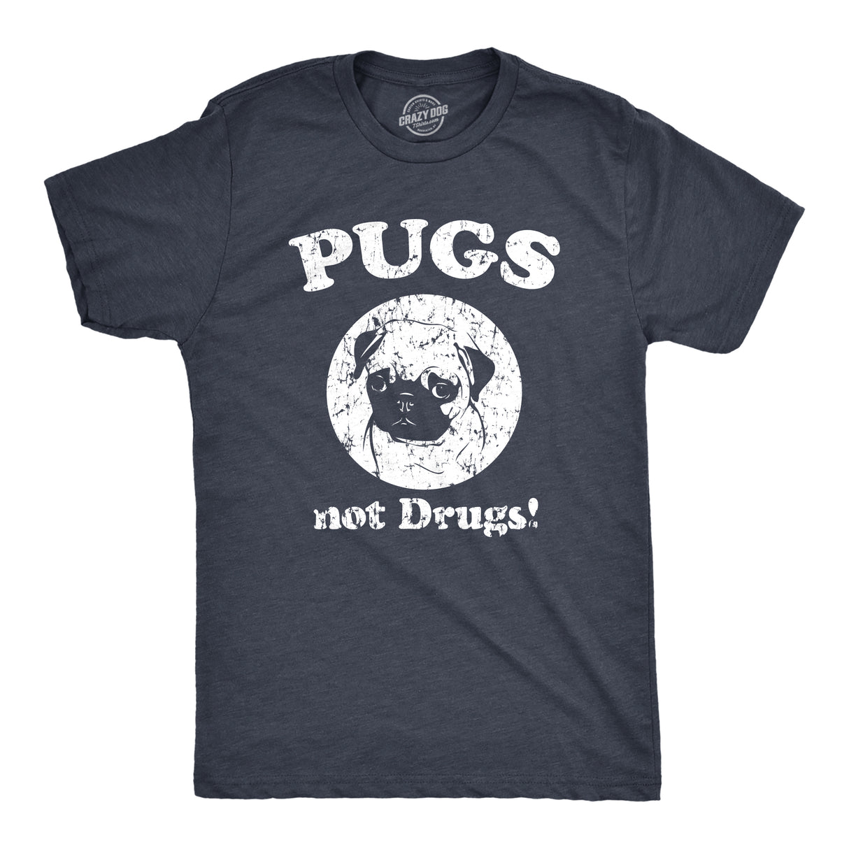 Pugs Not Drugs Men's Tshirt