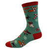 Women's Puppermint Bark Socks Funny Pet Dog Puppy Animal Lover Christmas Candy Footwear