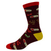 Men's Roll Me Another Burrito Socks Funny Mexican Food Guac Sarcastic Novelty Footwear