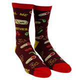 Men's Roll Me Another Burrito Socks Funny Mexican Food Guac Sarcastic Novelty Footwear