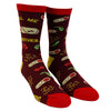 Men's Roll Me Another Burrito Socks Funny Mexican Food Guac Sarcastic Novelty Footwear