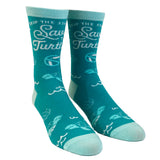 Women's Skip The Straw Save The Turtles Socks Environmental Awareness Footwear