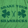 Womens Tanktop Shake Your Shamrocks Shirt Funny Saint Patricks Day Boobs Patty