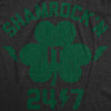 Womens Shamrock'n It 24/7 T Shirt Funny Saint Patricks Day Irish Clover Lucky Tee