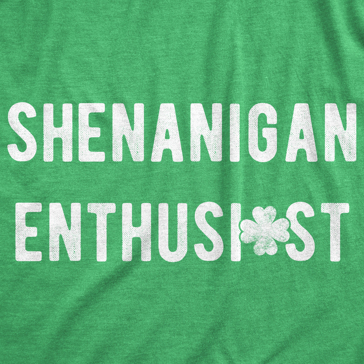 Womens Shenanigan Enthusiast Tshirt Funny St Patricks Day Party Novelty Tee