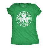 Womens Buffalo Plaid Shamrock T Shirt Funny Saint Patricks Day Lucky Irish Tee