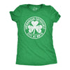 Womens Buffalo Plaid Shamrock T Shirt Funny Saint Patricks Day Lucky Irish Tee