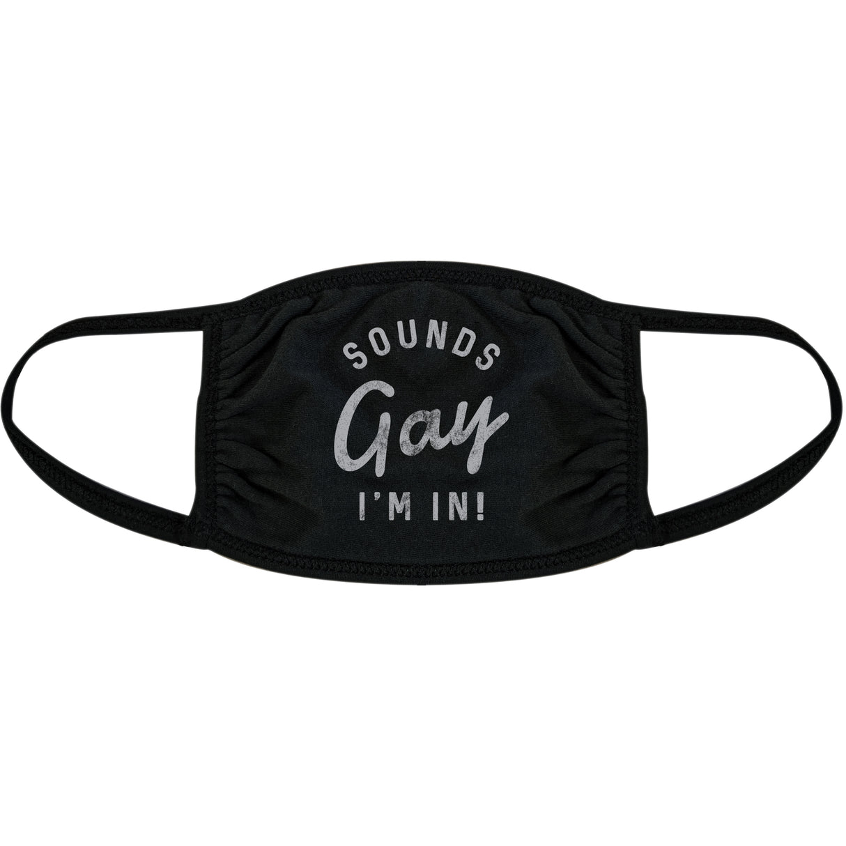 Sounds Gay I'm In Face Mask Funny Pride Month LGBTQ Novelty Nose And Mouth Covering