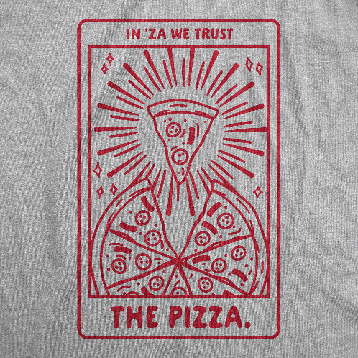 Pizza Tarot Card Men's Tshirt