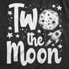 Toddler Two The Moon Tshirt Funny Second Birthday Tee