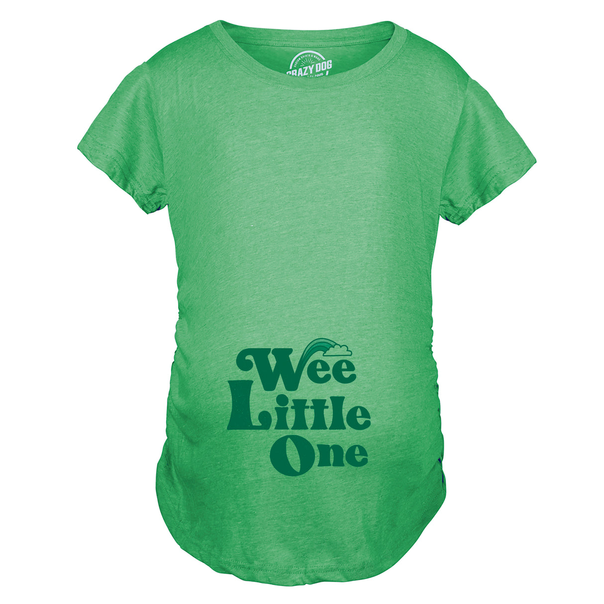 Maternity Wee Little One Tshirt Funny Pregnancy St Patricks Day Leprechaun Tee